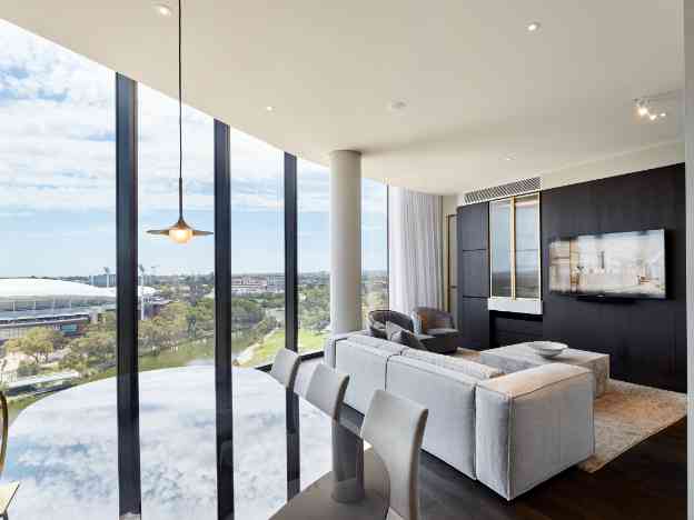 EOS Adelaide Radiance River View Suite Living