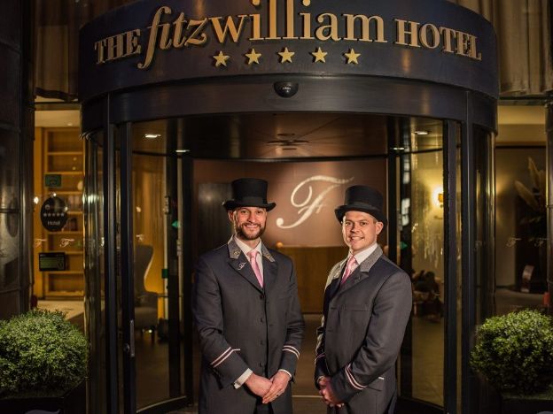 Luxury Irish Castles and Manors Self-drive tour Fitzwilliam hotel Belfast doormen