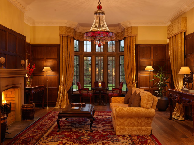 Luxury Irish Castles and Manors Self-drive tour Lough Eske Castle lounge
