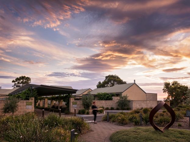 The Louise South Australia Barossa - entrance at dusk - Photographer John Montesi